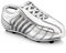 Spardose Fussballschuh versilbert anlaufgeschützt 13,5x4,2x5cm, Silber