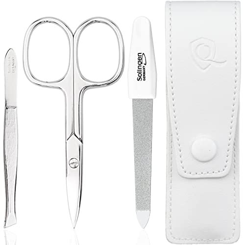 marQus Set de manicura y pedicura - Lima, tijeras y pinza de acero, ideal para viaje, estupendo como regalo para mujer y hombre