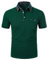 APAELEA Kurzarm Poloshirts Herren Casual Polohemd Kontrast Golf T-Shirt mit Brusttasche (DE/NL/SE/PL, Alphanumerisch, L, Regular, Regular, Grün)
