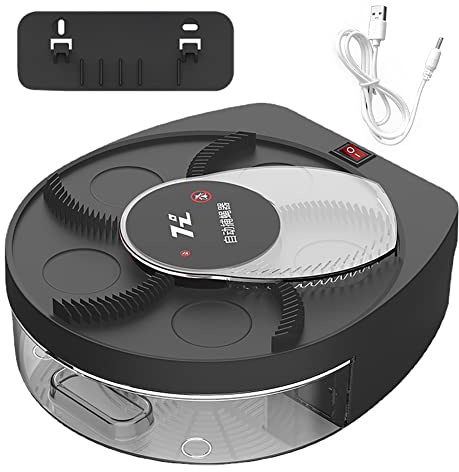 Elektrisk flugfälla, 360° elektrisk rotation Fly Trap Catcher skadedjurssamlare, USB uppladdningsbar elektrisk myggdödare-väggmonterad för vardagsrum inomhus kök