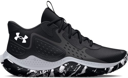 Under Armour Unisex Ua Jet '23 Basketball Schuhe, Black Jet Gray White, 38.5 EU