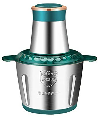 HDYS 1 PCS Hachoir à Viande Électrique 3L Mélangeurs en Acier Inoxydable Multifonction Hachoir à Légumes Trancheuse Broyeur Ménage EU Plug