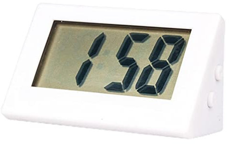 Giwnuq Horloge Numérique avec Réveil de Chevet, Petite Taille de Voyage, À Piles avec Pile Bouton pour Table de Chambre À Coucher