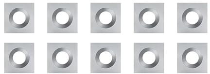 Fraise à défoncer à tige de 12,7 mm for le surfaçage des dalles de planches à découper, le travail du bois, l'aplatissement, la fraise à raboter à 4 ailes, insert remplaçable(10pcs inserts only)