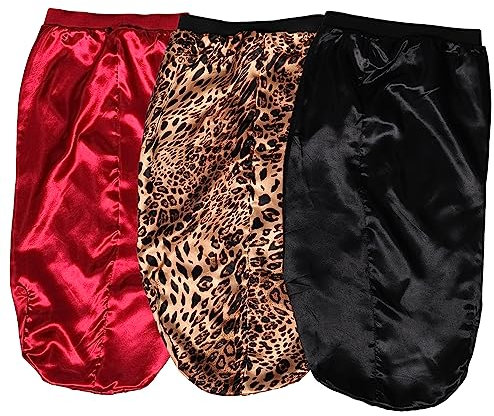 FRCOLOR 3pcs Polyester Sleep Cap Wide-brimmed for Women Breathable Chemo Headwear Comfortable Sleeping Hat Stylish Headwear Elastic Sleep Cap