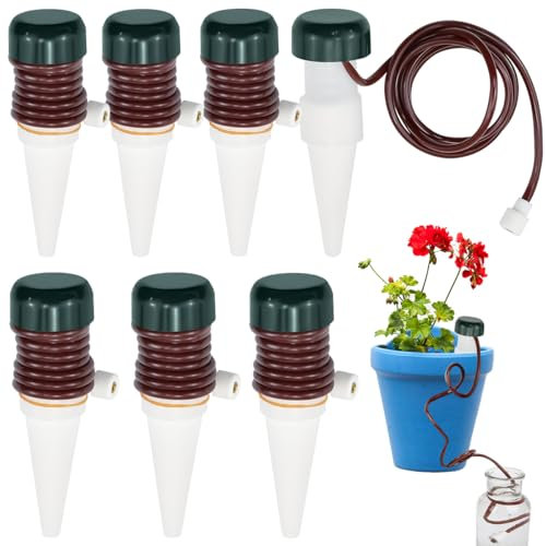 KYYGKY 8PCS Riego Automatico Macetas, Sistema de Riego Automático con Manguera, Riego por Goteo para Macetas, Dispensador de Agua para Plantas, Riego Automatico Goteo para Plantas en Macetas