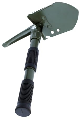 omiinitio Pala pieghevole multifunzionale, portatile, per esterni, per campeggio, vanga, portatile, emergenze, emergenza