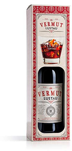 Lustau Vermut Red 15% vol. - Geschenkpackung mit Glas - roter Wermut (1 x 0.75 l)