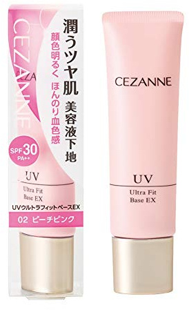 Cezanne UV Ultra Fit Base EX ‐ 30g ‐ 02 Peach Pink