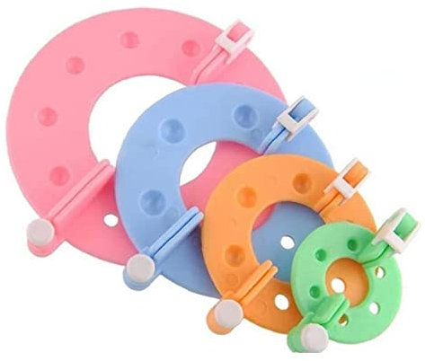 Pompom Maker Kits Verschiedene Größen Runde Pompom Maker Flusen Ball Weaver Werkzeuge DIY Handwerk Garn Häkeln Strickwerkzeuge 4 Stücke