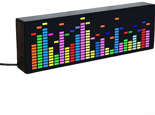 Indicatore di spettro musicale, analizzatore di visualizzazione dello spettro musicale, VU Meter RGB Display del livello audio scheda amplificatore, schermo a LED a colori, controllo vocale +
