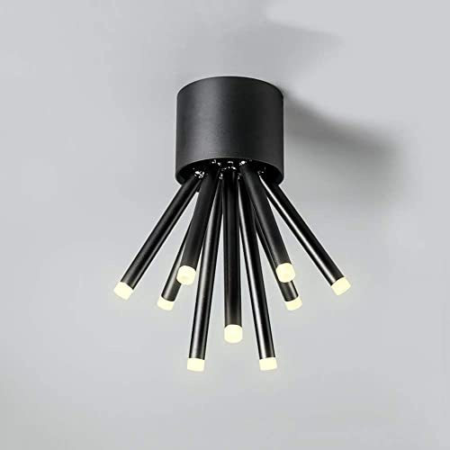 Spot de Plafond Moderne et créatif à 9 têtes, réglable à 360°, Montage en Surface, Panneau Lumineux LED en Aluminium, éclairage d'intérieur, luminaire décoratif pour Couloir, Blanc, 9