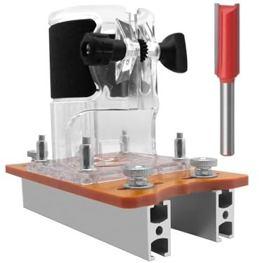 Base per fresatrice a palma, in metallo, 16 x 9 x 14 cm, base per fresatrice 2 in 1, strumento di precisione per progetti di lavorazione del legno, artigianato fai da te e attività quotidiane di