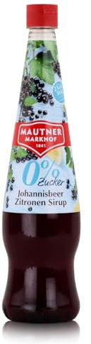 Mautner Markhof jarabe de grosella limón, 0% azúcar añadido PET - 0.7L