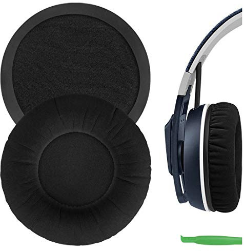 Geekria Comfort Laminated Fabric Replacement Ear Pads for Sennheiser Urbanite On-Ear Headphones (Not Compatible with Sennheiser Urbanite XL) Ear Cushions, Repair Parts (Black)