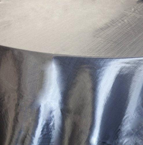 Runde Tischdecke, Taft, 335,3 cm, für Hochzeiten und Veranstaltungen platin
