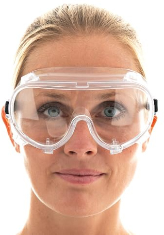 FRANZ MENSCH 10 Stück Hygostar Schutzbrille, belüftet | PVC, Karton, transparent, Einheitsgröße, 10x1 Stück, Schutzbrille, Arbeitsschutzbrille, Sicherheitsbrille