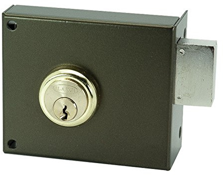 Ilargi - Cerradura 124a 10cm.he.izq.bp de sobreponer c/cilindro. palanca y llave por ambos lados 124a-he10ip