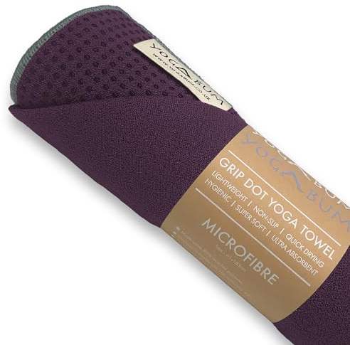 Yogabum Grip Dot Yoga Mat Towels | Non-Slip | Eco Yoga Towel