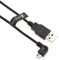 Keple TomTom Charger Cable Charging In Car Compatible with Go 40, 50, 60, 400, 500, 510, 520, 530, 600, 610, 620, 820 Live, 5000, 5100, 5200, 6000 | START 20/25 / 40/42 Right Angle Micro USB (1m)