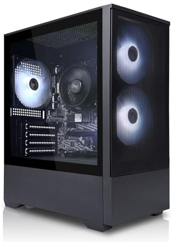 SYSTEMTREFF PC de Bureau AMD Ryzen 5 5600GT 6x4.6GHz | Radeon RX Vega 7 4K | 512Go M.2 NVMe | 16Go DDR4 RAM | Windows 11 | Ordinateur de Bureau Silencieux avec pour Usage Professionnel multimédia