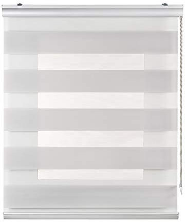 STORESDECO Premium Doppelrollo mit Bohren 250H x 120B cm für Fenster & Türen - Zuverlässiger Licht- & Sichtschutz - Kindersichere Rollos für Fenster mit Bohren & Einfacher Montage - Mit&Ohne Motor