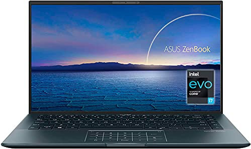 ASUS ZenBook 14 Ultralight UX435EAL-KC096T - Portátil de 14 Full HD (Intel Core i7-1165G7, 16GB RAM, 512GB SSD, 32GB Intel Optane, Intel Iris Xe Graphics, Sin SO) Gris Pino - Teclado QWERTY español