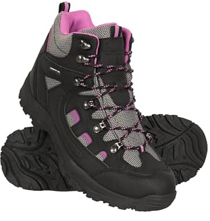 Mountain Warehouse Adventurer Womens Waterproof Boots Black Adult Shoe Size 5