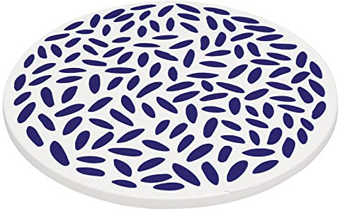 Dessous-de-plat rond en céramique 20 cm Nordic Drops avec motif Zassenhaus