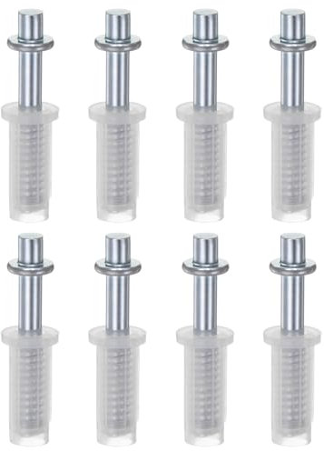 QUARKZMAN 8 Pièces de Quincaillerie pour Porte Pliante Haut Pivot 3/8 Pouce Ressort Chargé Haut Pivot pour Porte Pliante de Placard Porte Accordéon