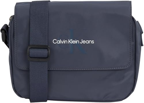Calvin Klein Herren Umhängetasche Sport Essentials Flap mit Reißverschluss, Blau (Ombre Blue), Einheitsgröße