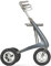 byACRE Carbon Overland/All Terrain Carbon-Rollator/Stoßdämpfende, große Luftreifen / 6,7 kg leicht/Zusammenfaltbar mit Sitz (Mitternachtsblau)