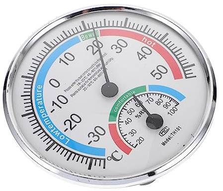 UKCOCO Thermomètre Hygromètre Pour Intérieur Et Extérieur Pour Sauna Jardin Et Facile à Utiliser