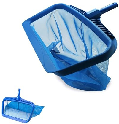 Genérico Recogehojas Piscina Profesional 50 cm,Red Piscina con Malla Fina Profunda,Marco ABS Reforzado Ligero y Resistente,Compatible con Palo Telescópico,para Hojas Insectos Fondo Piscina SPA Hotel