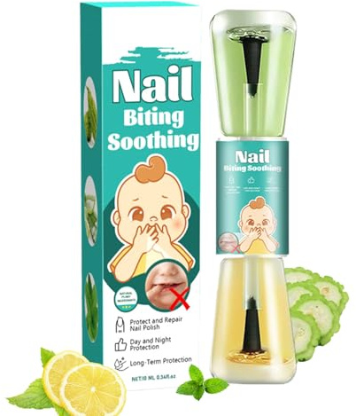 Anti-Rongement d'Ongles - Anti-Morsure pour Arrêtant le Grignotage et la Succion de Pouce,Soin Ongle Naturel Stylo, Arrêt Sucement Pouce Soin Jour Nuit Bébé
