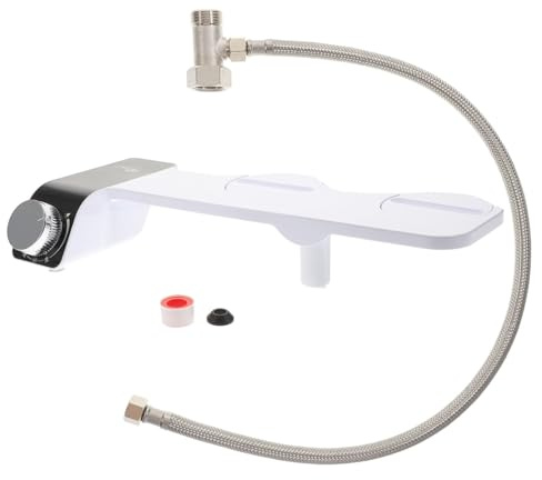 Yardenfun Bidet para Inodoro No Eléctrico Auto-limpiante con Doble Boquilla Ultra Delgado para Higiene Femenina y Uso Diario Compatible con Tapa Wc Norteamérica