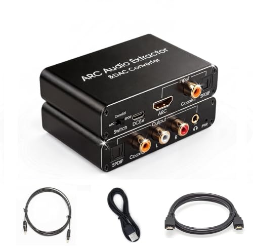 HDMI ARC Audio Extractor for HDTV,Supports Switching Audio Output
