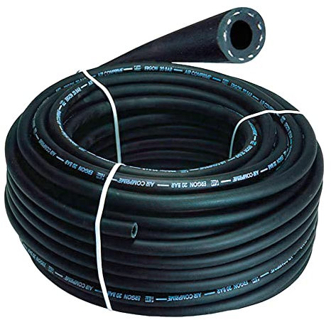 WOLFPACK LINEA PROFESIONAL - Manguera Aire Comprimido Negro 6x14mm. 20 bares Rollo 50 metros