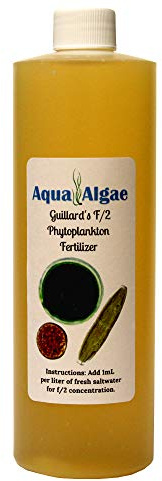 Aqua Algae F2 Ferts (16oz) – Concentrated Guillard's F/2 Formula for Phytoplankton Culture - Professional Algae Fertilizer for Nannochloropsis & Tetraselmis - Boosts Copepod & Reef Tank Health