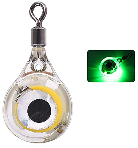 ANCLLO 3 uds Peces de caída Profunda bajo el Agua LED señuelo de luz lámpara de Flash bajo el Agua señuelos Luminosos Cebo Pesca Calamar bajo Cuchara Aparejos de Pesca Gran luz