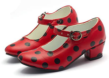 Chaussures de Danse Flamenco avec différentes Tailles de Fille à Femme. Rouge 41 EU Étroit