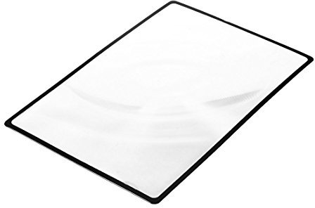 SEKASO Lesehilfe Blattlupe Leselupe Magnifier Folienlupe Lupe Vergroesserungsglas 3-Zoom Schwarz