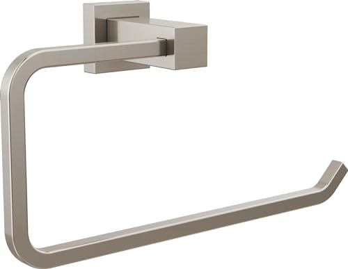 Delta Faucet Velum anello portasciugamani in nichel spazzolato, anello da parete per bagno, anello per asciugamano, porta asciugamani, acciaio IAO20846-SS