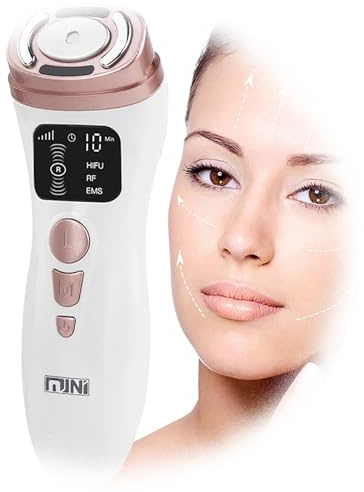 Mini HIFU ansiktsmaskin R-F E-M-S Ansiktsmassageapparat Rynkor Ta bort Lyftande Uppstramande Hudstramande anordning Hudföryngring Hudvårdsverktyg