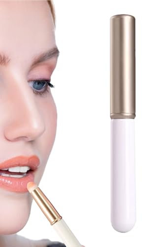 Aplicador de bálsamo labial, aplicador de pincel para lápiz labial - Pinceles para labios de precisión con aplicador de labios fáciles de usar - Cepillo exfoliante de labios multifuncional pequeño y c