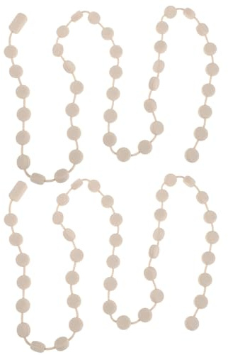 GARVALON Pesi per Torte in Silicone Alimentare Beige Set da 2 Riutilizzabili e Resistenti al Calore Catena Isolante per Crosta Uniforme Adatti per Cottura Professionale e Domestica