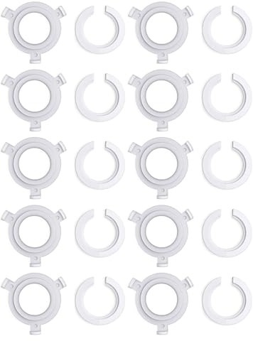 20 Pcs E27 to E14 Lampshade Reducer Rings,E27 to E14 Lamp Shade ReducerRing | White,Ceiling Lampshade Adapter Rings,Plastic Light Fitting Adapter Ring,Lamp Shade Converter Ring Washer Adaptor Sockets