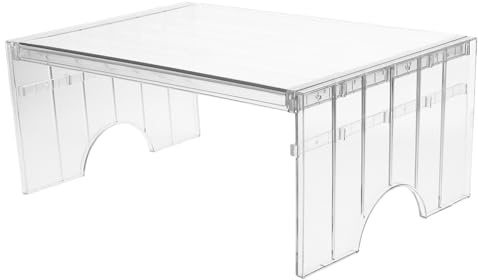 Happyyami Divisorio Impilabile per Regolabile Design Ripiani Frigorifero e Facile Multilivello in Pet da Pulire per Armadio Cucina e Dispensa