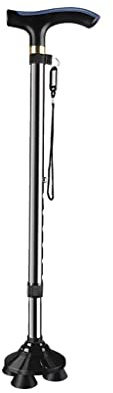 Bastón cuádruple de Hospital, Bastones Ligeros for Caminar con Cabeza Antideslizante for Personas Mayores
