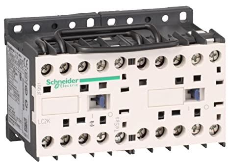 Schneider Electric, TeSys K, LC2K0901B7, Reversing contactor - 3P - AC-3 440 V 9 A - 1 NC - 24 V AC coil